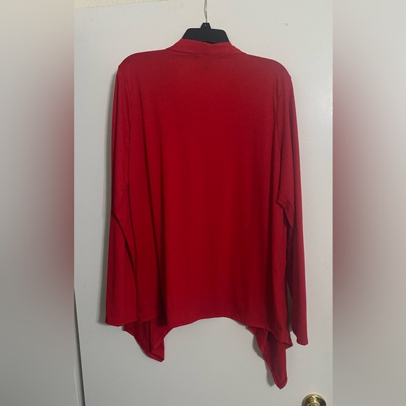 Vibrant Red Women's Cardigan - Picture 5 of 5
